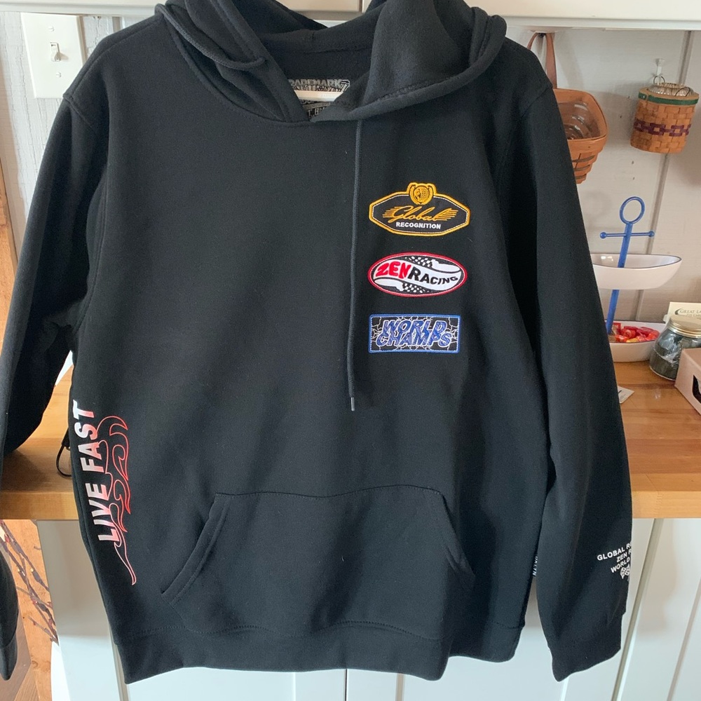 Brooklyn racing hoodie from New York! Mans size large new with tags